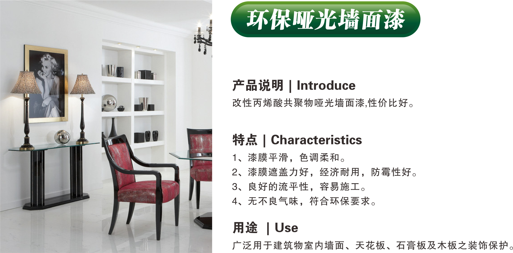 环保哑光墙面漆