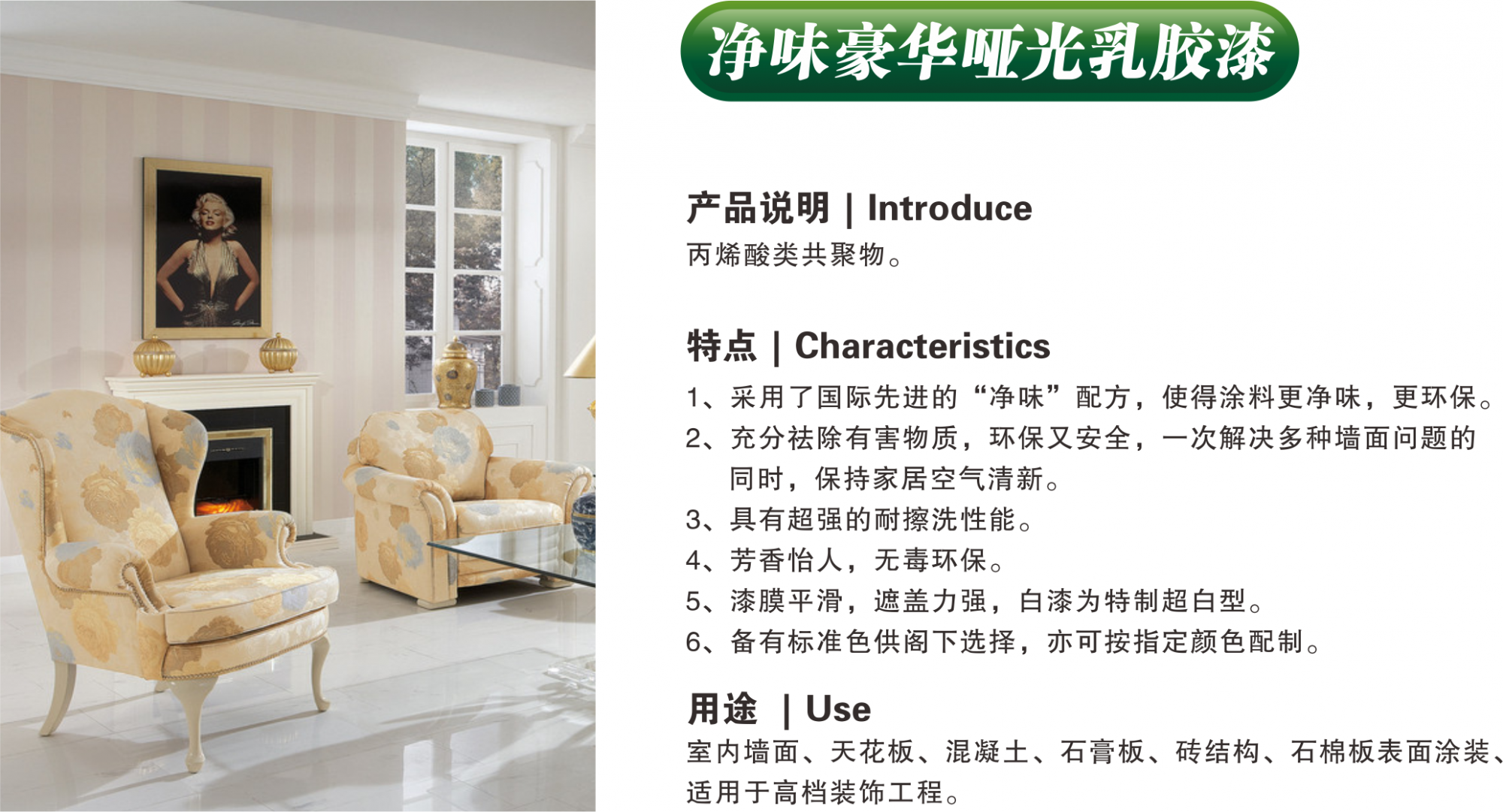 净味豪华哑光乳胶漆